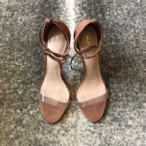 Mocha Chocolate Brown Heeled Sandals